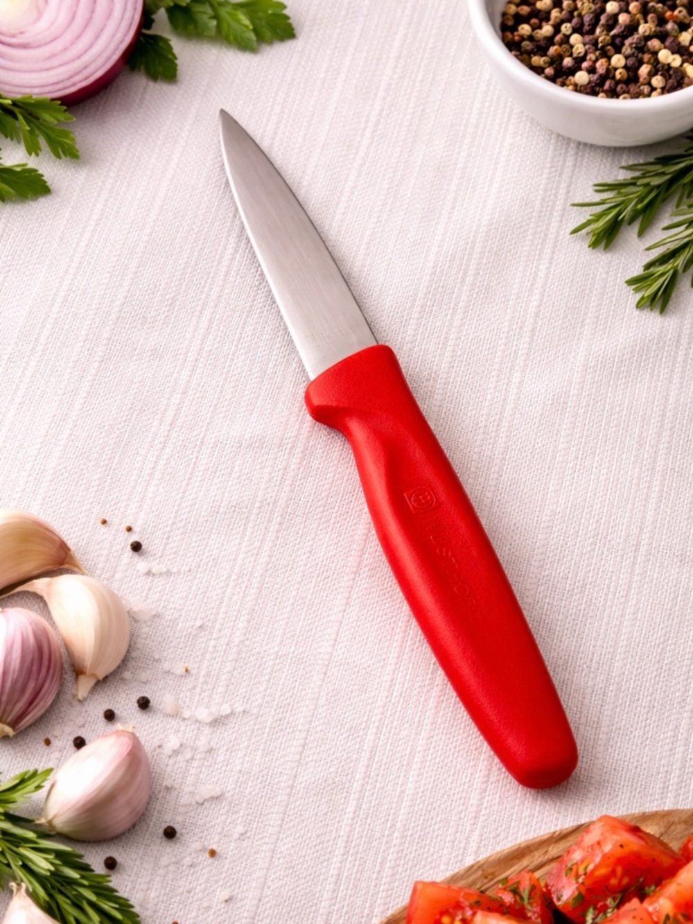 Wüsthof Red Paring Knife Solingen Germany Excellent Condition(F146)
